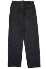 画像3: 90s メキシコ製 Levi'sリーバイス 550 ブラック デニムパンツ w33 L34 (3)