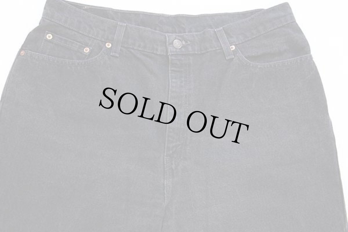 画像4: 90s USA製 Levi'sリーバイス 550 ブラック デニムパンツ 18W M (4)