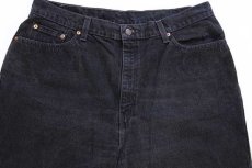 画像4: 90s USA製 Levi'sリーバイス 550 ブラック デニムパンツ 18W M (4)