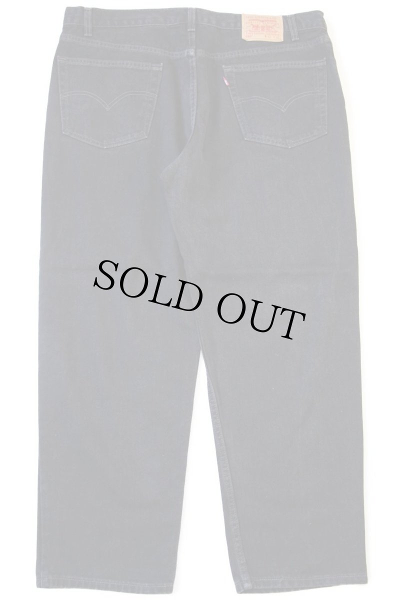 画像3: 00s USA製 Levi'sリーバイス 550 ブラック デニムパンツ w42 L30★126 (3)