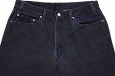 画像4: 90s メキシコ製 Levi'sリーバイス 550 ブラック デニムパンツ w36 L34★108 (4)