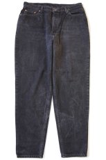 画像2: 90s USA製 Levi'sリーバイス 550 ブラック デニムパンツ 18W M (2)