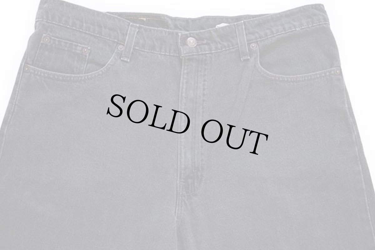 画像4: 90s USA製 Levi'sリーバイス 550 ブラック デニムパンツ w40 L32★124 (4)