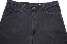 画像4: 90s USA製 Levi'sリーバイス 550 ブラック デニムパンツ w40 L32★124 (4)