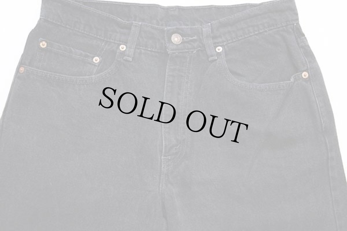 画像4: 90s メキシコ製 Levi'sリーバイス 550 ブラック デニムパンツ w33 L34 (4)