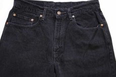 画像4: 90s メキシコ製 Levi'sリーバイス 550 ブラック デニムパンツ w33 L34 (4)