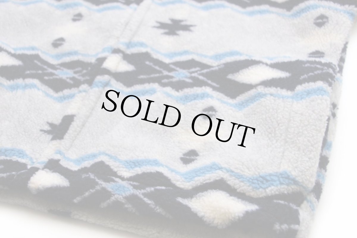 画像6: フランス製 KAZO ネイティブ柄 パイル フリースジャケット 2 (6)