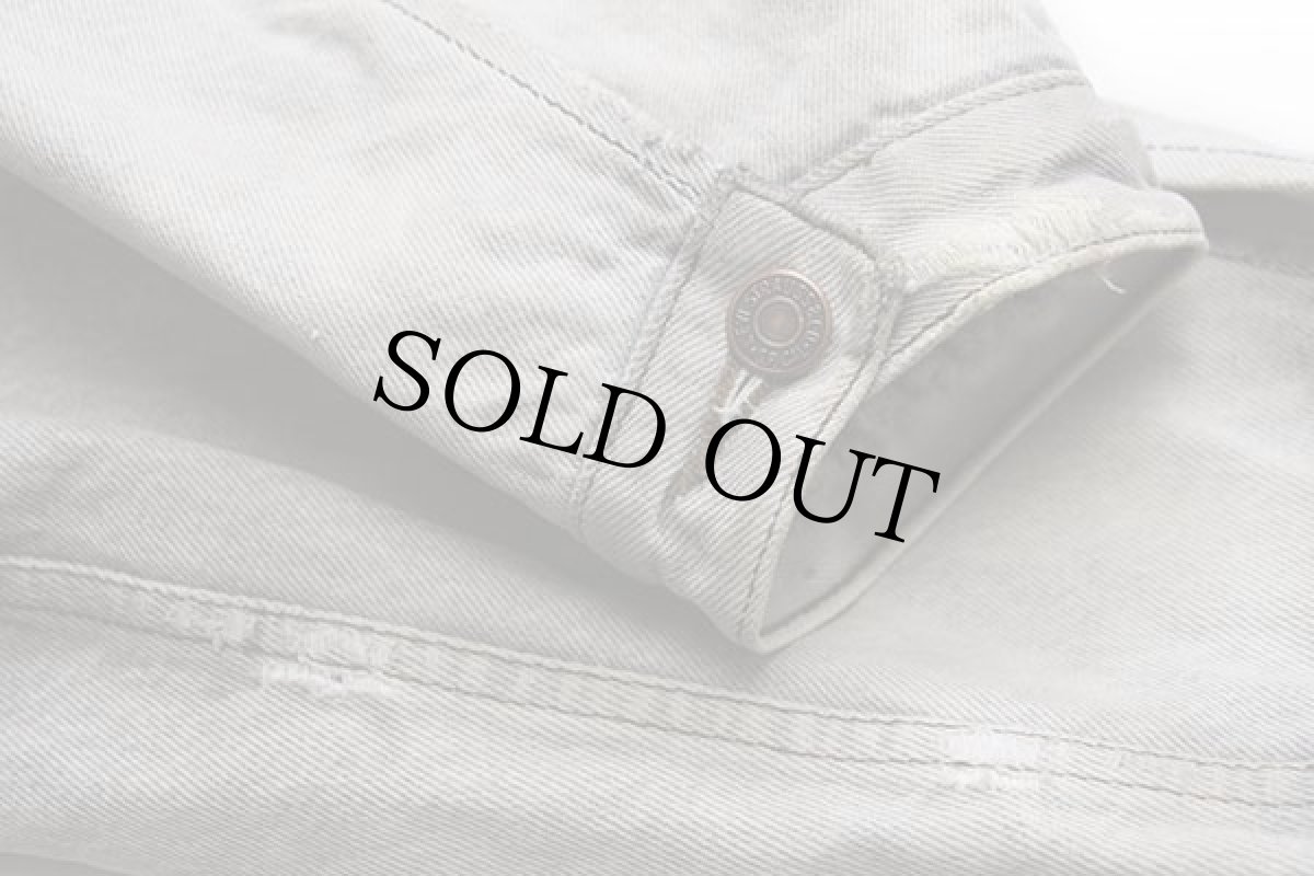 画像8: 80s Levi'sリーバイス 70603 ボアライナー ブラック デニムジャケット 4ポケット フェード XL★ユーロ (8)