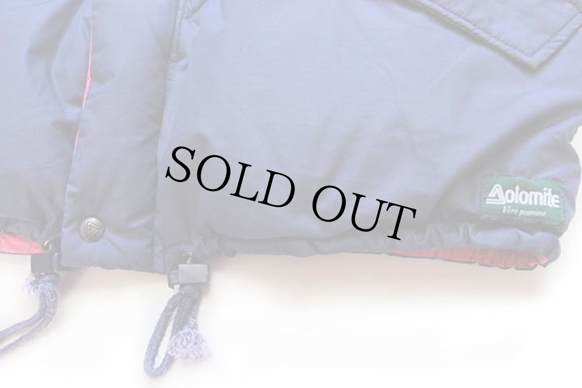 画像7: 90s Dolomite 2WAY リバーシブル ダウンジャケット ナス紺×ピンク XS (7)