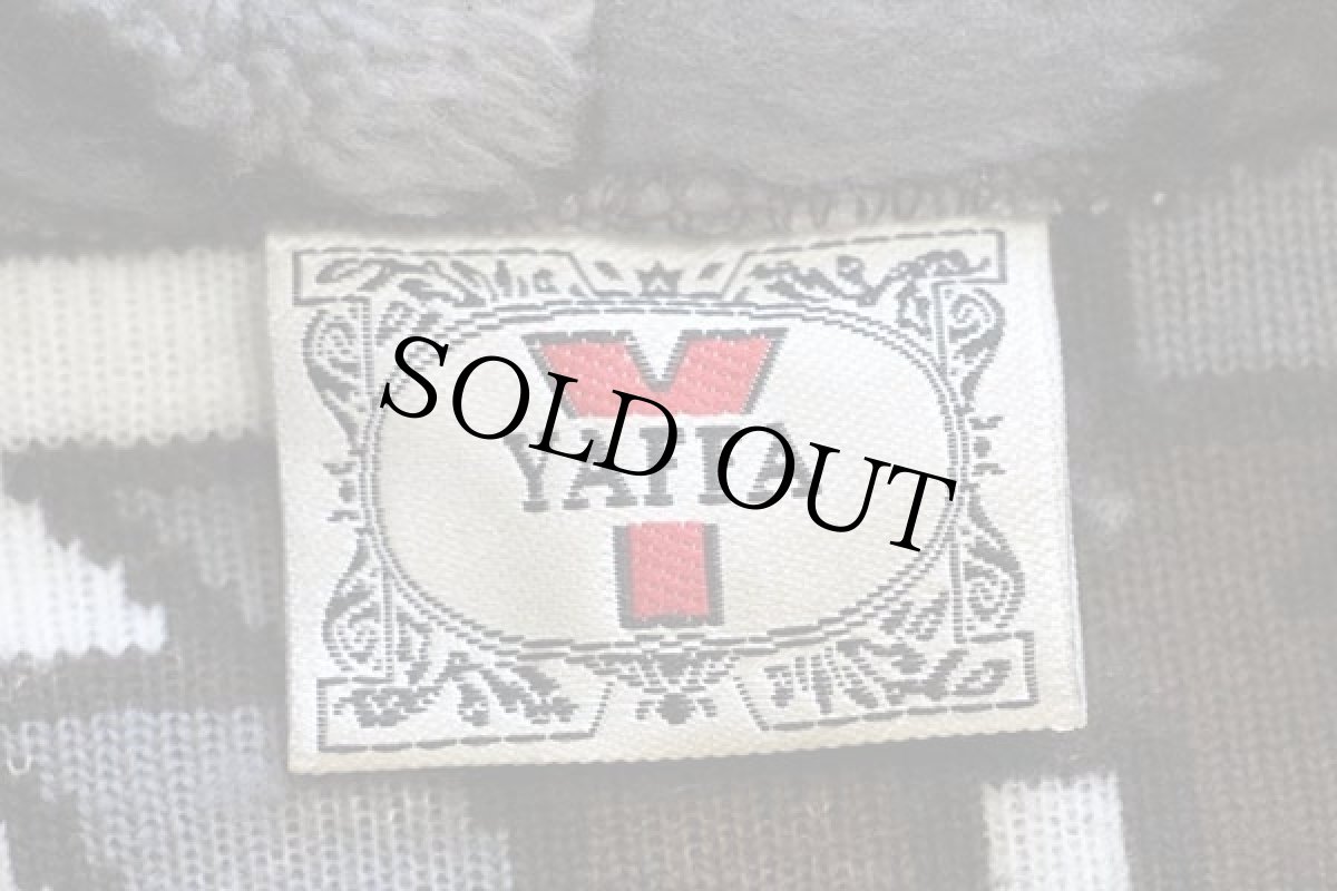 画像4: YAFFA ネイティブ柄 ショールカラー パイル フリース ガウン 42/44 (4)