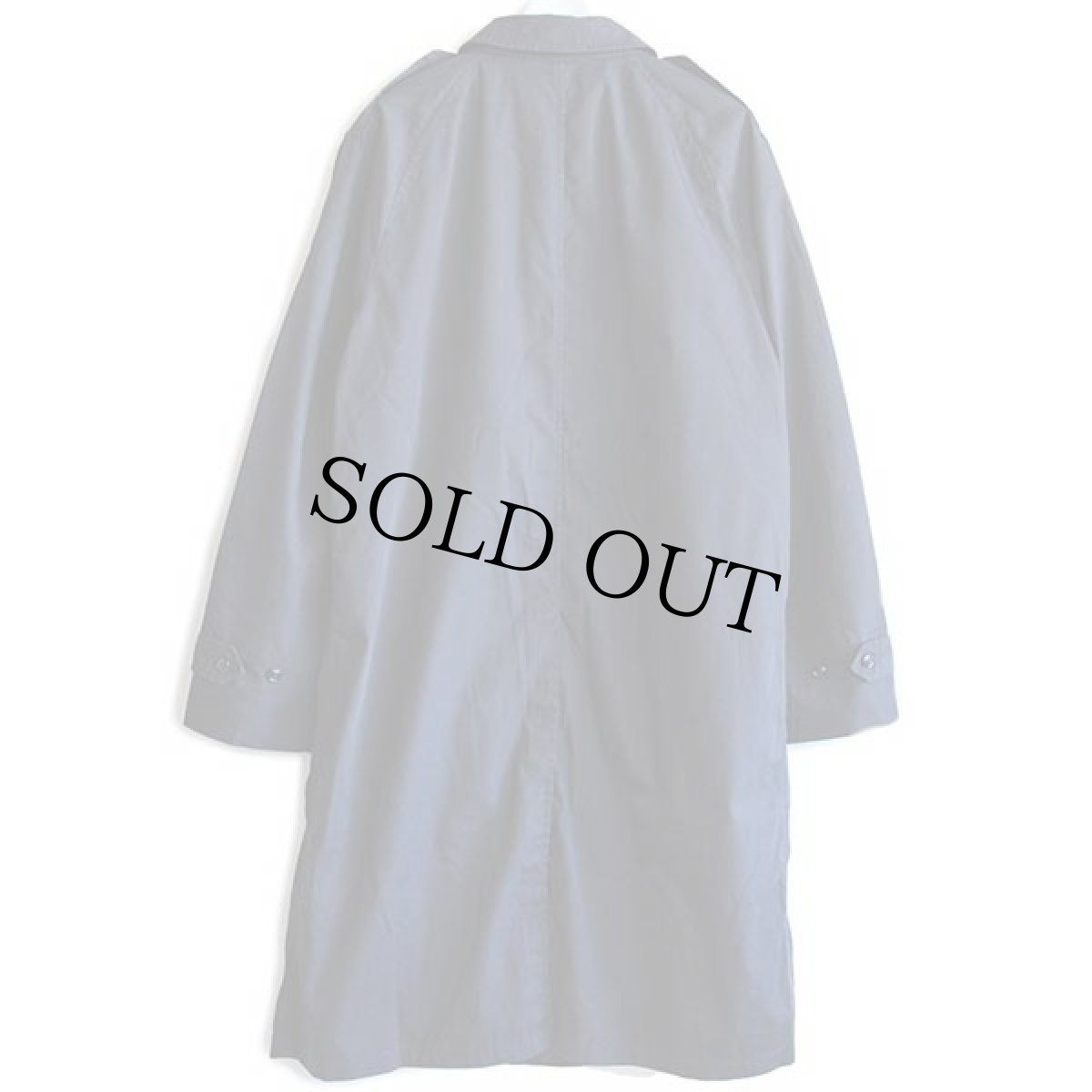 画像2: 00s 米軍 U.S.NAVY オールウェザー ステンカラーコート 黒 44L★レインコート (2)