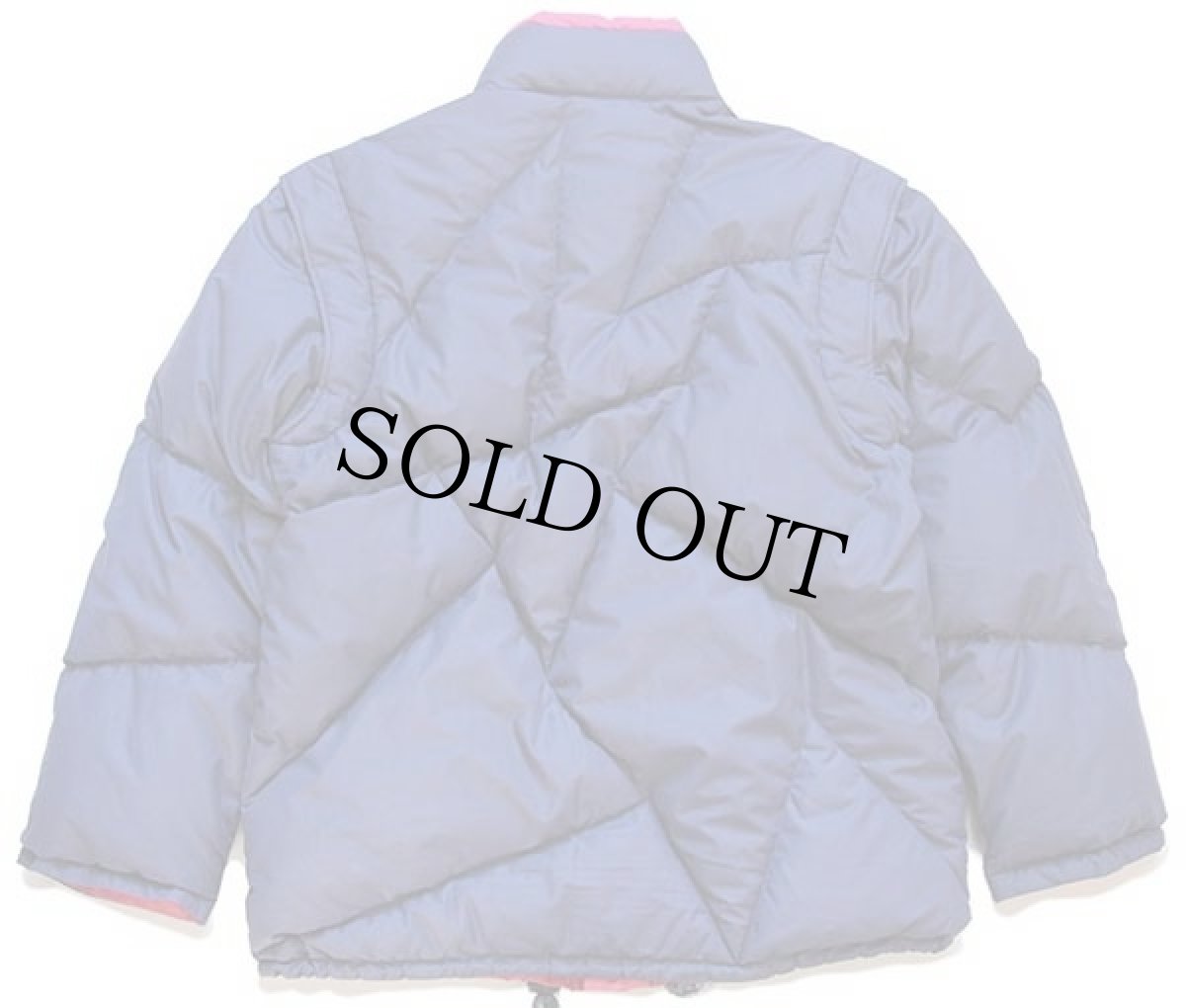 画像2: 90s Dolomite 2WAY リバーシブル ダウンジャケット ナス紺×ピンク XS (2)