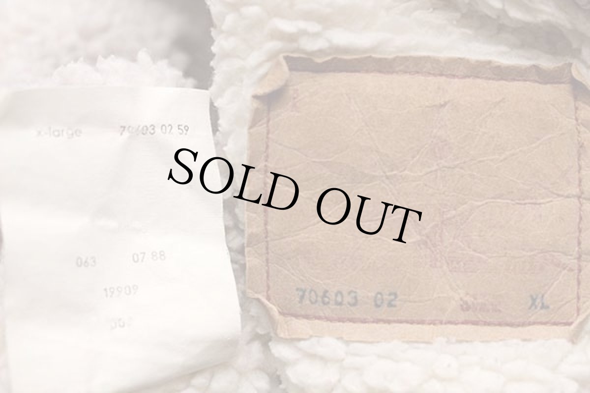 画像4: 80s Levi'sリーバイス 70603 ボアライナー ブラック デニムジャケット 4ポケット フェード XL★ユーロ (4)