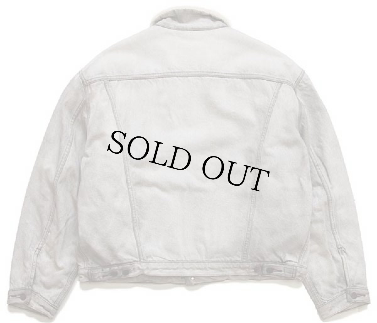 画像2: 80s Levi'sリーバイス 70603 ボアライナー ブラック デニムジャケット 4ポケット フェード XL★ユーロ (2)