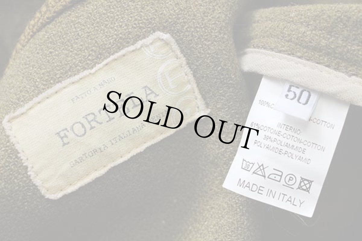 画像4: イタリア製 FORTELAフォルテラ A-1タイプ ウールジャケット オリーブ 50 (4)