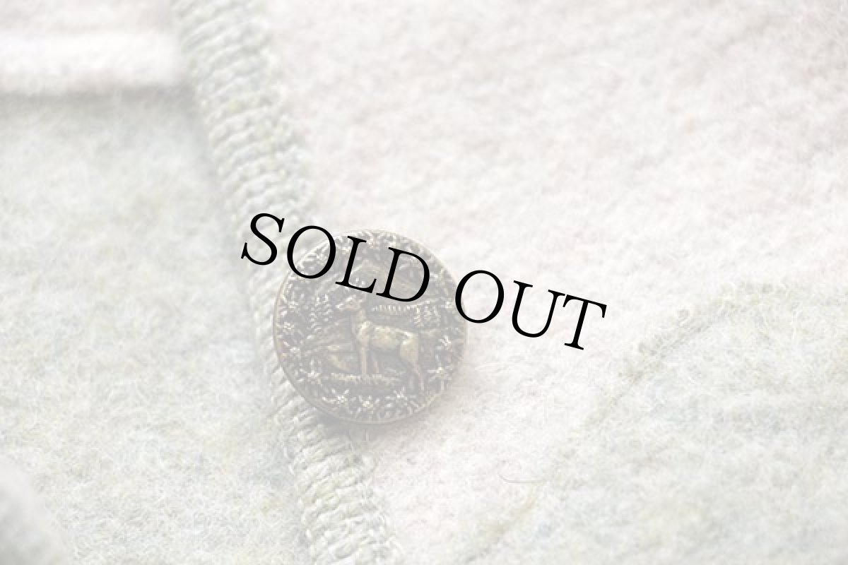 画像7: オーストリア製 GIESSWEIN バード アップリケ アート チロリアン ボイルドウール パーカー 42 (7)