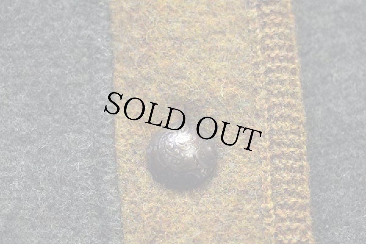 画像5: オーストリア製 SIGI SCHEIBER スタンドカラー チロリアン ボイルドウール ジャケット 深緑 38 (5)