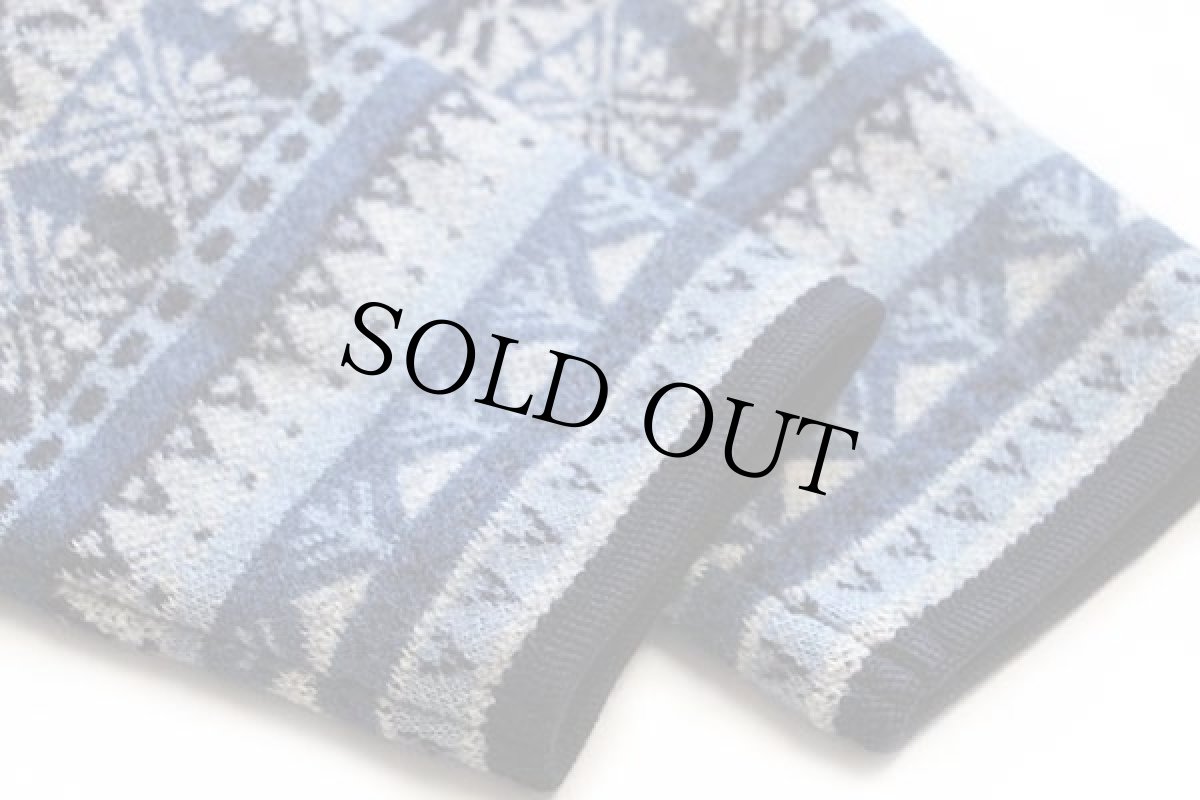 画像7: Kitz-Pichler ノーカラー フェアアイル柄 チロリアン ボイルドウール ジャケット 42★カーディガン (7)