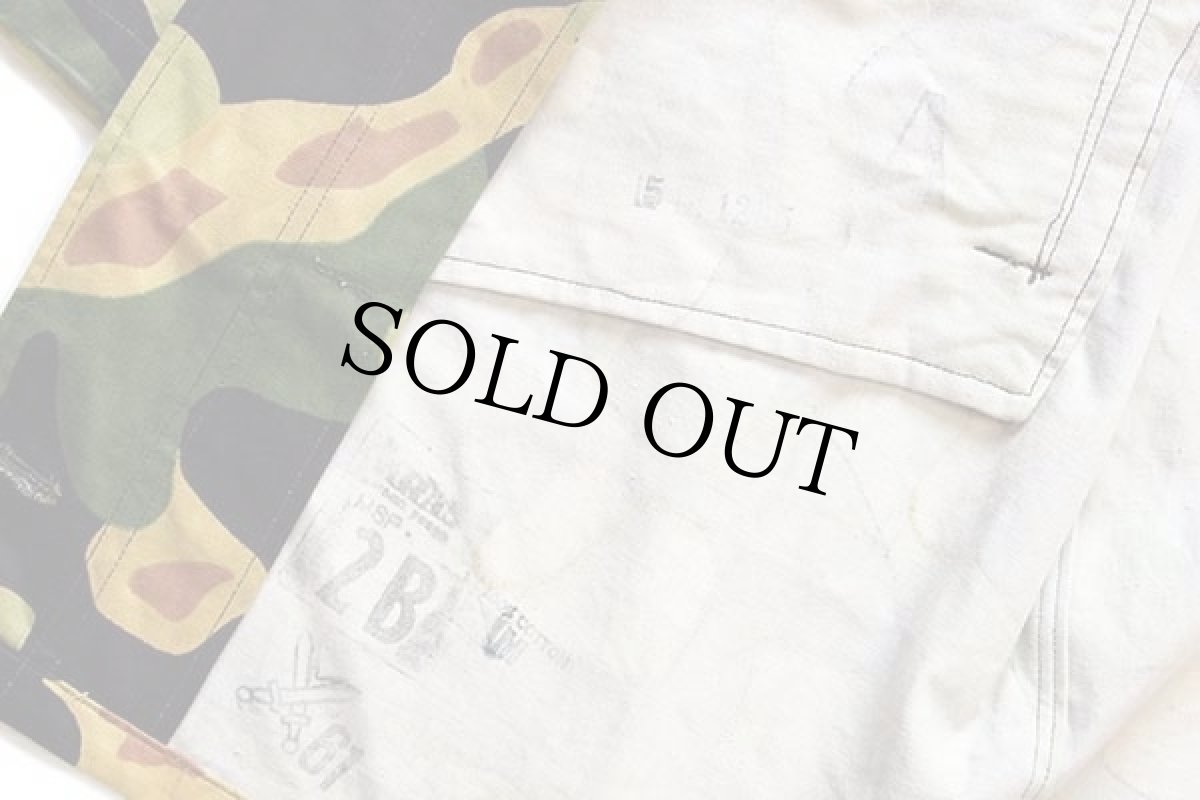 画像4: 60s チェコスロバキア軍 サラマンダーカモ コットン ステンカラーコート 2B (4)