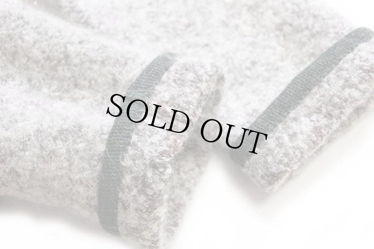 画像6: オーストリア製 GIESSWEIN ノーカラー チロリアン ウール×モヘヤ×アルパカ パイル ジャケット ミックス 38 (6)