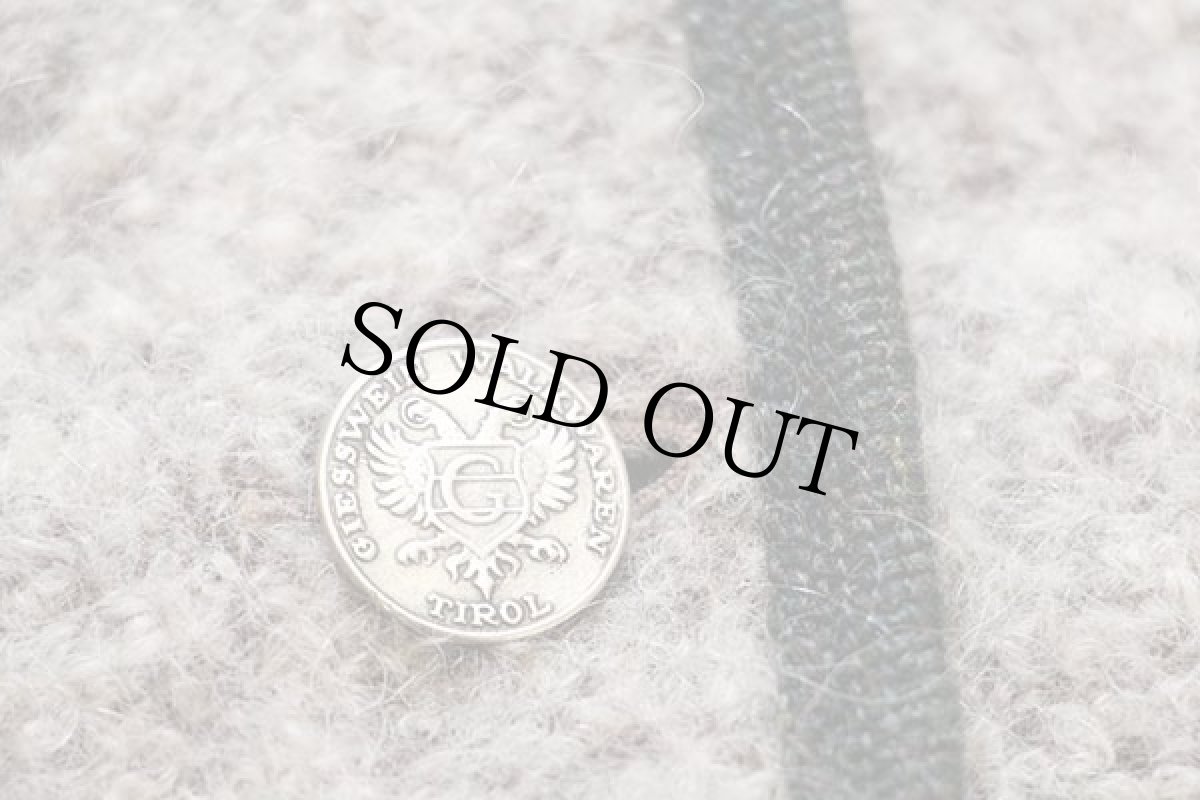 画像5: オーストリア製 GIESSWEIN ノーカラー チロリアン ウール×モヘヤ×アルパカ パイル ジャケット ミックス 38 (5)