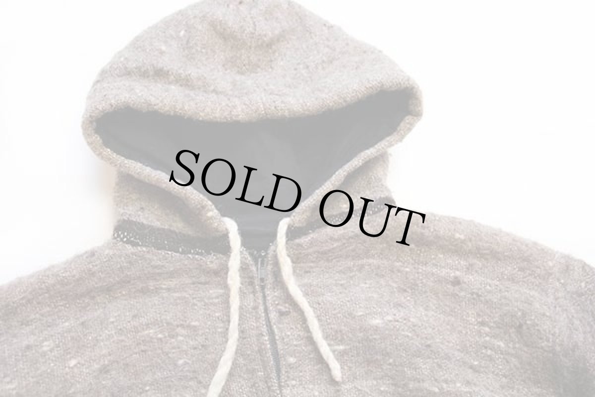 画像3: フォークロア柄 アルパカ混 ウール ラグ パーカー (3)