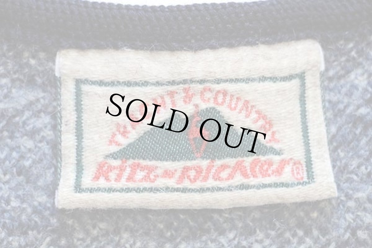 画像4: Kitz-Pichler ノーカラー フェアアイル柄 チロリアン ボイルドウール ジャケット 42★カーディガン (4)