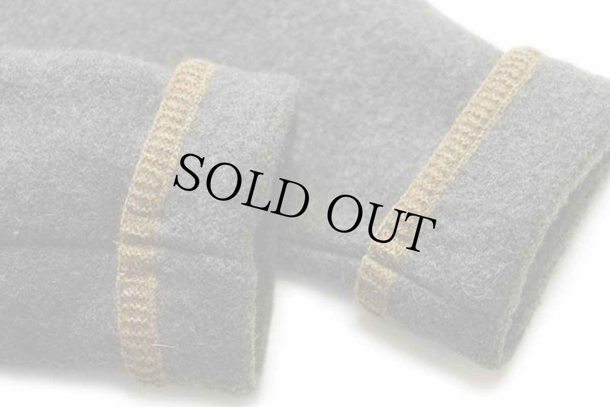 画像6: オーストリア製 SIGI SCHEIBER スタンドカラー チロリアン ボイルドウール ジャケット 深緑 38 (6)