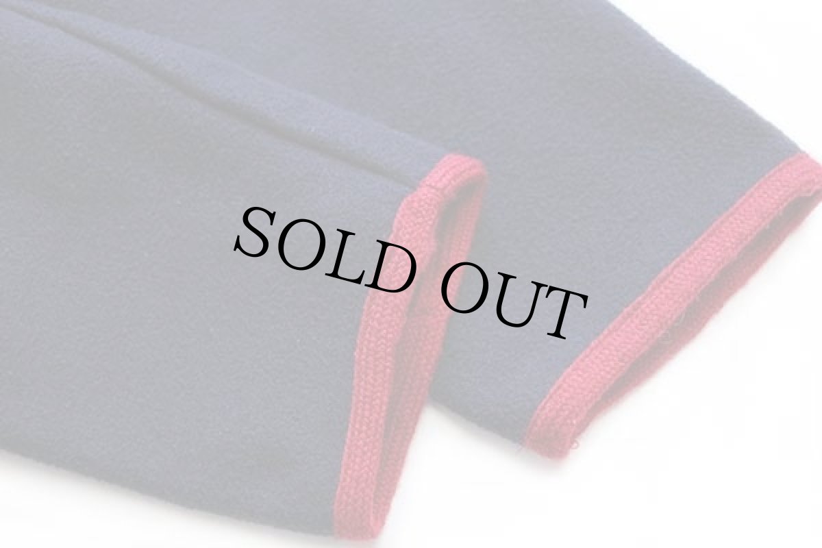 画像6: イタリア製 UNKNOWN ノーカラー チロリアン メルトンウール ジャケット 紺×赤 (6)