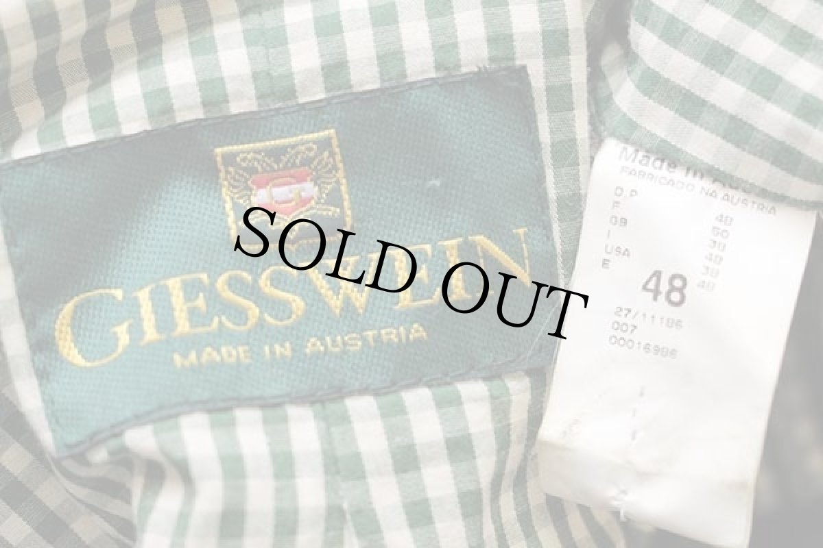 画像4: オーストリア製 GIESSWEIN ノーカラー チロリアン ボイルドウール ジャケット グレー 48 (4)