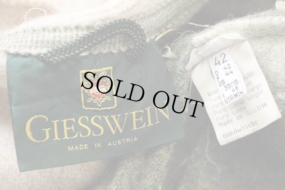 画像4: オーストリア製 GIESSWEIN バード アップリケ アート チロリアン ボイルドウール パーカー 42 (4)