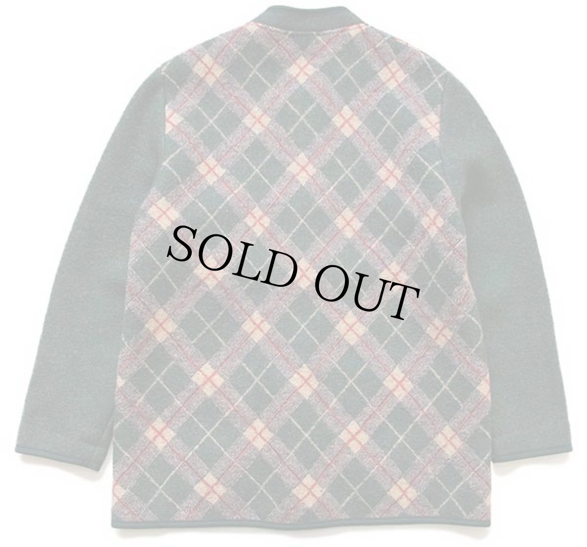 画像2: オーストリア製 Kitz-Pichler アーガイル柄 切り替え スタンドカラー チロリアン ボイルドウール ジャケット 50 (2)