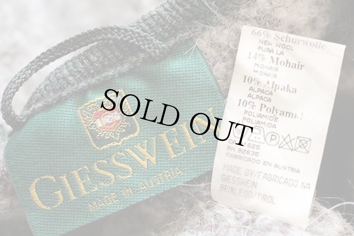 画像4: オーストリア製 GIESSWEIN ノーカラー チロリアン ウール×モヘヤ×アルパカ パイル ジャケット ミックス 38 (4)