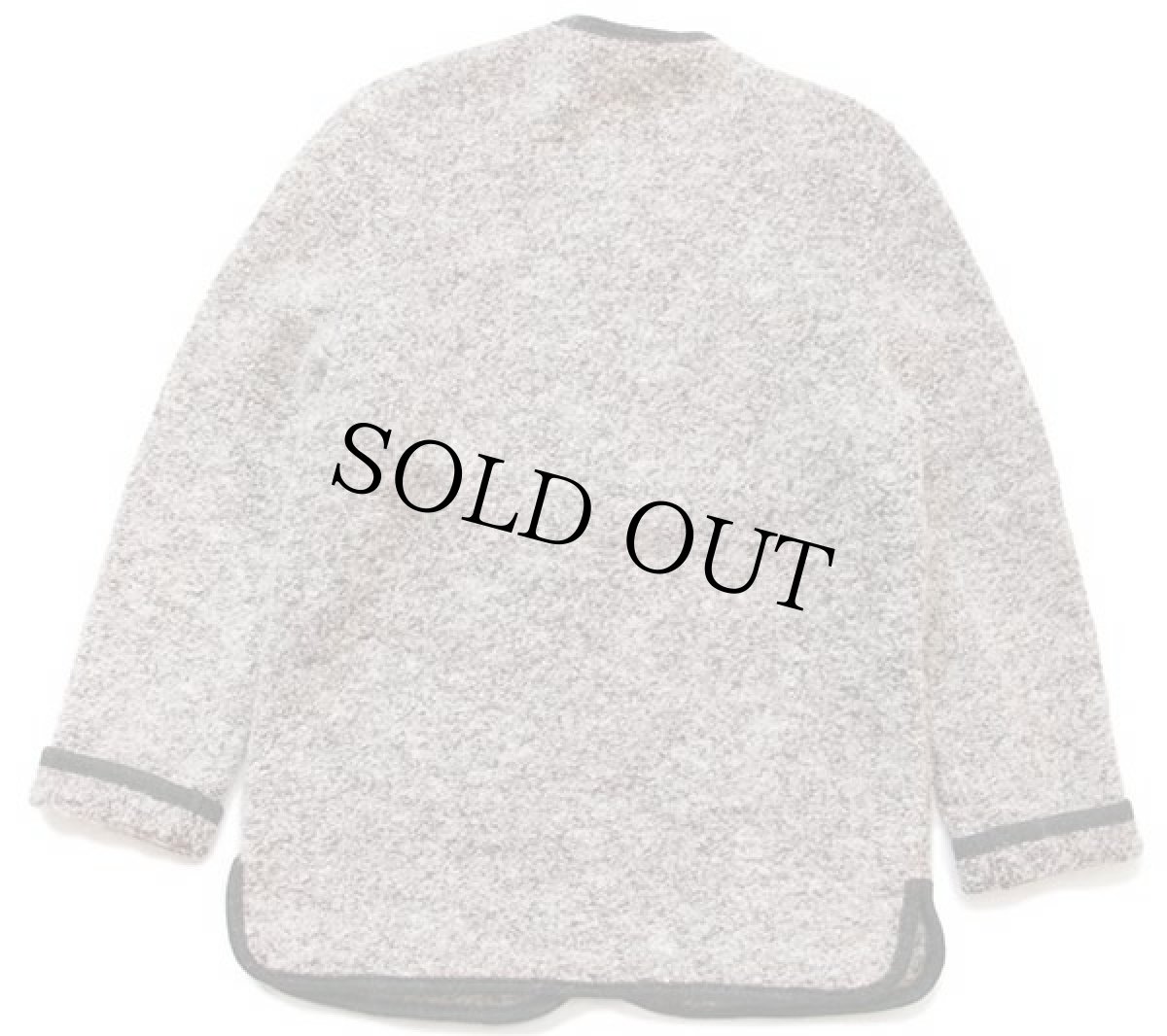 画像2: オーストリア製 GIESSWEIN ノーカラー チロリアン ウール×モヘヤ×アルパカ パイル ジャケット ミックス 38 (2)