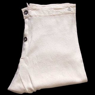 90s 米軍 ドロワーズ コットン サーマルパンツ ナチュラル S