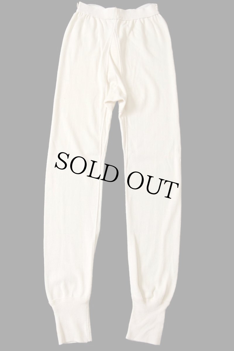 画像3: 70s 米軍 ドロワーズ ウール×コットン インナーパンツ 生成り S (3)