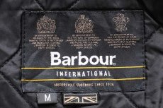 画像5: 00s Barbourバブアー INTERNATIONAL FOG PARKA キルティングライナー オイルドジャケット パーカー 黒 M (5)