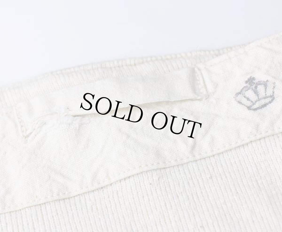 画像7: ビンテージ スウェーデン軍 ドロワーズ コットン インナーパンツ 生成り★B ユーロ (7)