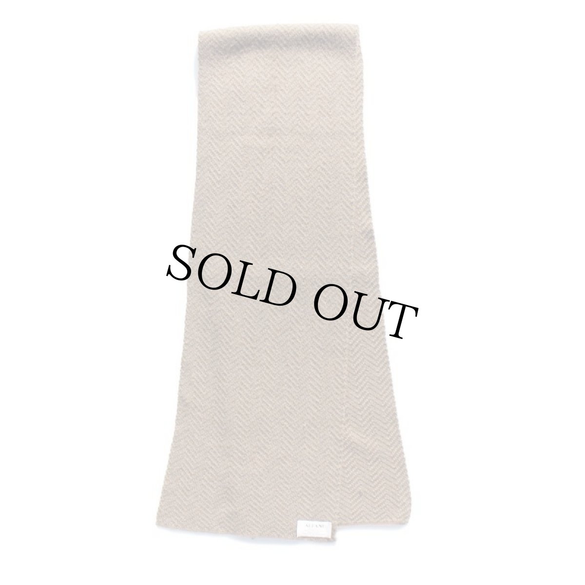 画像2: イタリア製 ALFANI ジグザグ柄 アクリル×メリノウールニット マフラー (2)