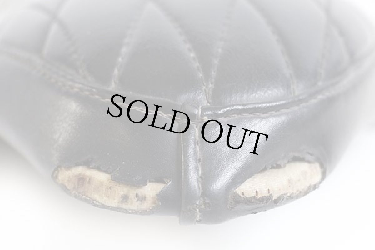 画像10: 70s ダイヤ ステッチ コブラシート 黒 (10)