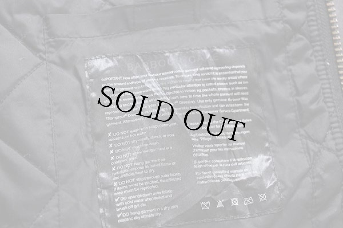 画像6: 00s Barbourバブアー INTERNATIONAL FOG PARKA キルティングライナー オイルドジャケット パーカー 黒 M (6)