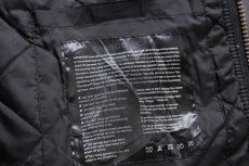 画像6: 00s Barbourバブアー INTERNATIONAL FOG PARKA キルティングライナー オイルドジャケット パーカー 黒 M (6)