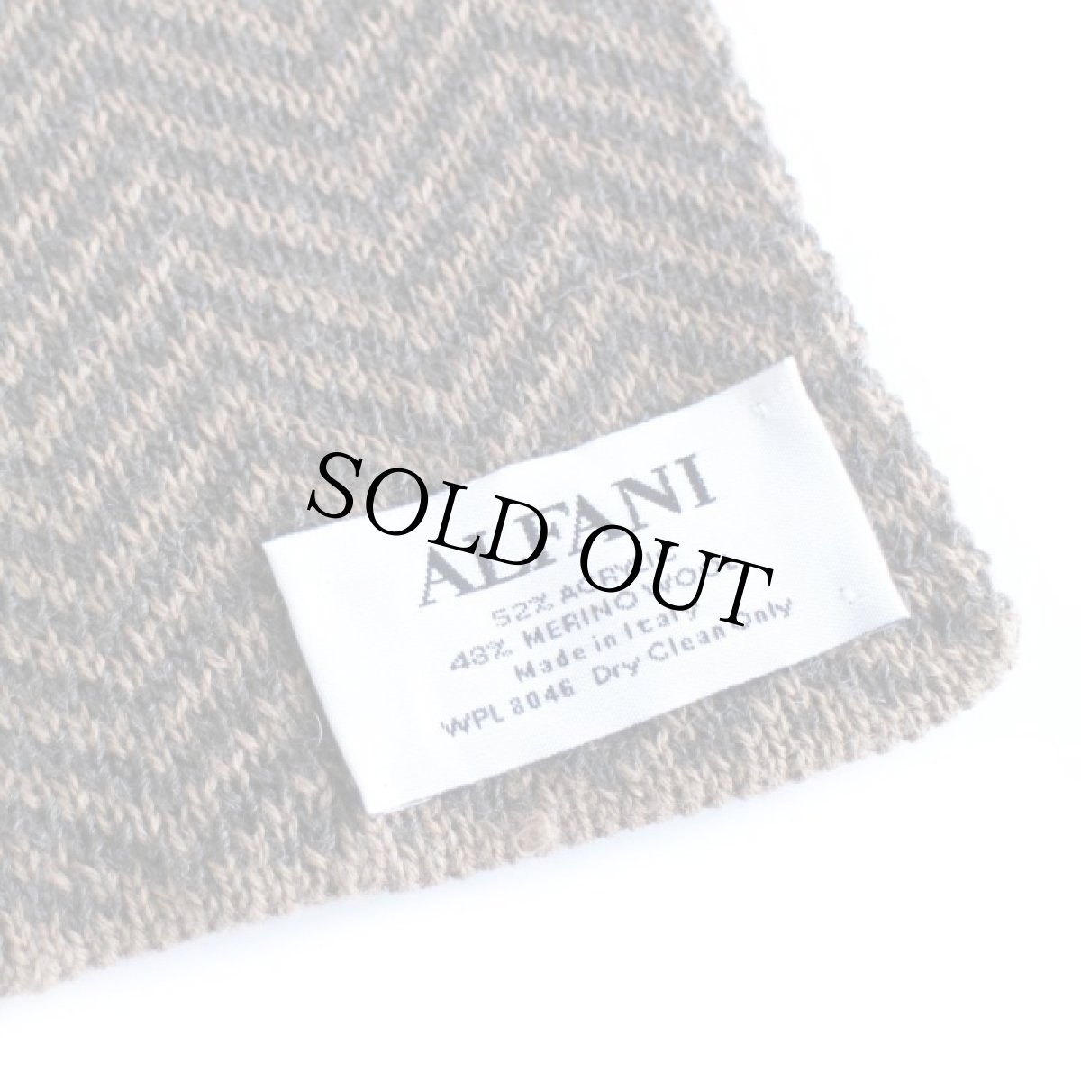 画像3: イタリア製 ALFANI ジグザグ柄 アクリル×メリノウールニット マフラー (3)