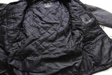 画像7: 00s Barbourバブアー INTERNATIONAL FOG PARKA キルティングライナー オイルドジャケット パーカー 黒 M (7)