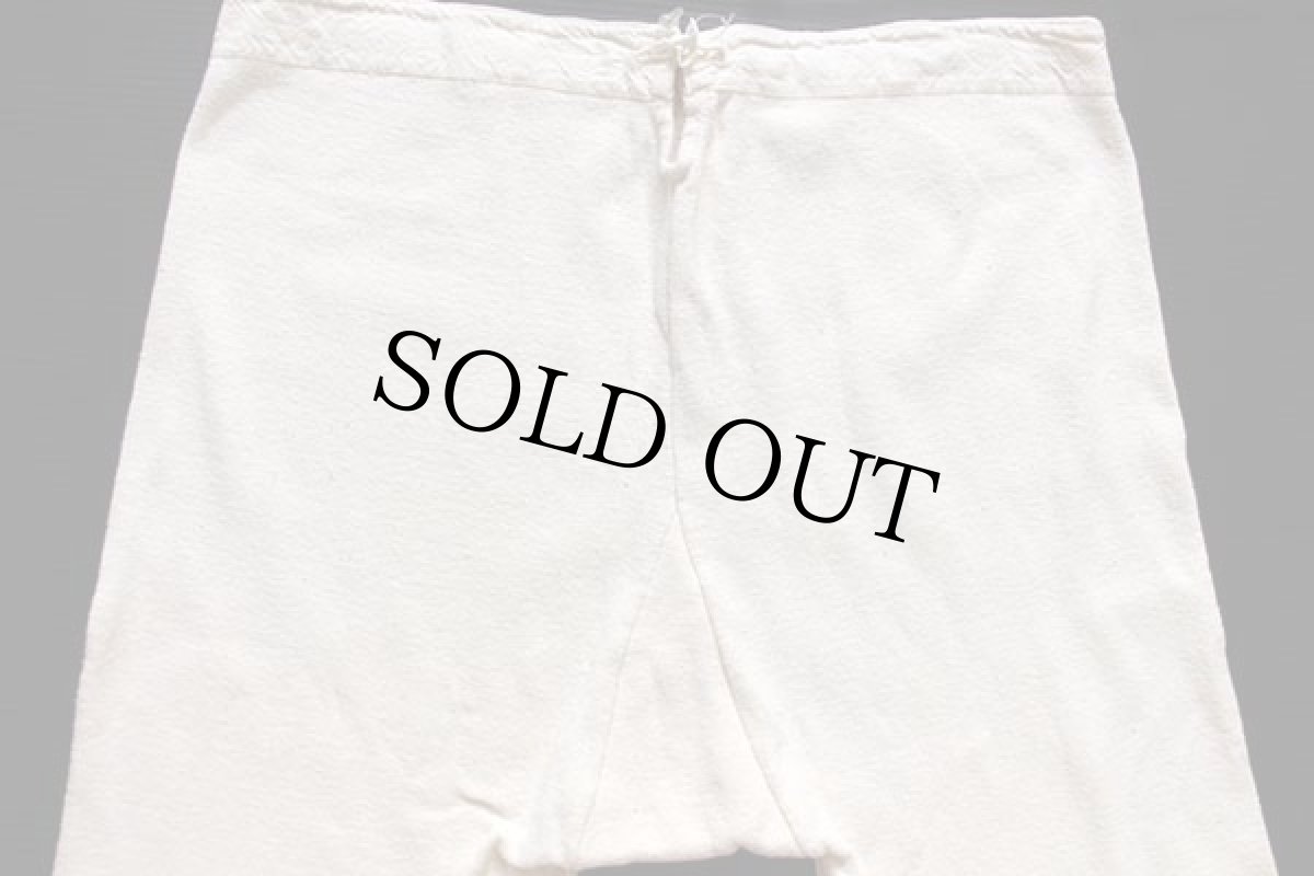 画像5: ビンテージ スウェーデン軍 ドロワーズ コットン インナーパンツ 生成り★C ユーロ (5)