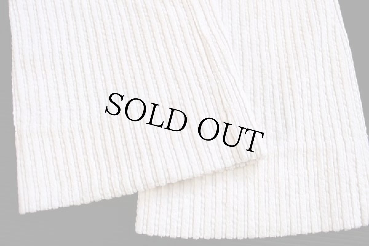 画像8: 70s FASHION JEANS フレア ランダム 極太畝 コーデュロイパンツ アイボリー w30★ブーツカット (8)