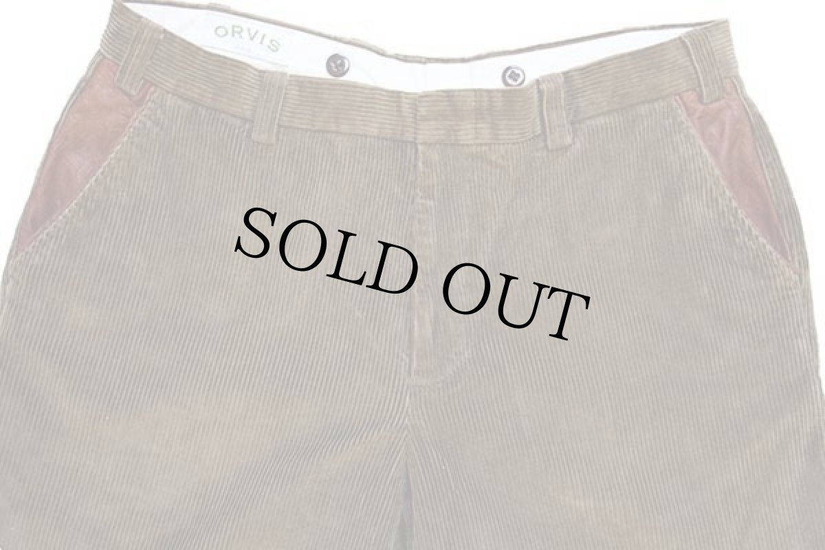 画像4: ORVISオービス コットン 太畝 コーデュロイパンツ 茶 36 (4)