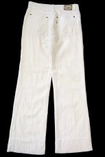 画像3: 70s FASHION JEANS フレア ランダム 極太畝 コーデュロイパンツ アイボリー w30★ブーツカット (3)