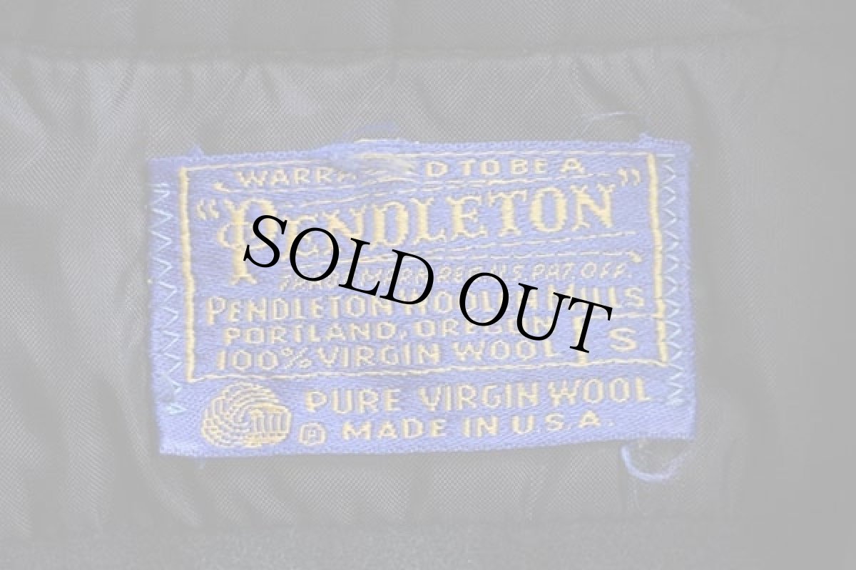 画像4: 70s USA製 PENDLETONペンドルトン ブラックウォッチ タータンチェック ウールシャツ S (4)