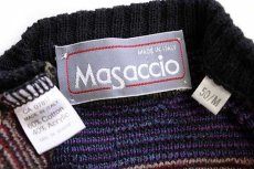 画像4: 90s イタリア製 Masaccio 編み柄 コットン×アクリルニット セーター 50/M (4)